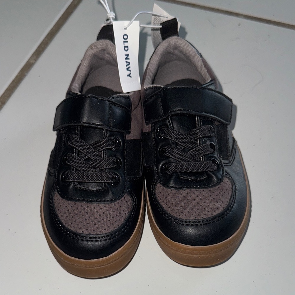Old Navy Black and Brown Kids Sneakers